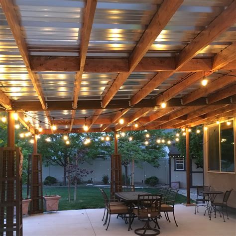 corrugated metal roof patio cover